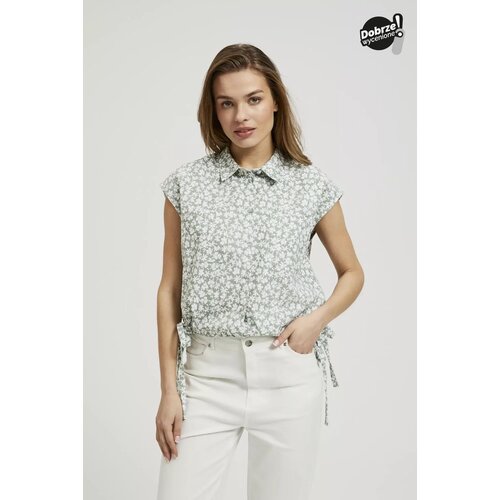 Moodo Women's patterned shirt - olive Cene