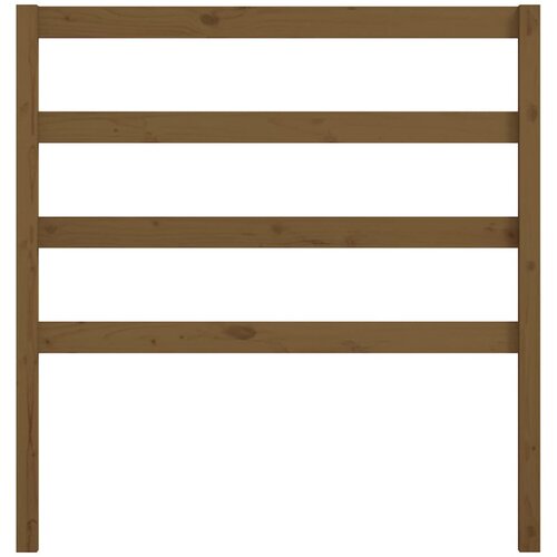  Uzglavlje za krevet boja meda 95 x 4 x 100 cm masivna borovina Slike