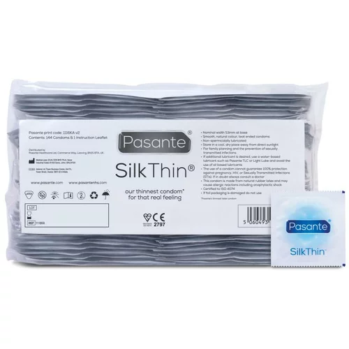 Pasante Kondomi Silk Thin, 144 kos