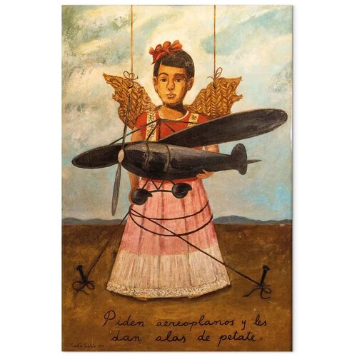  Slika - Frida Kahlo &amp;ndash; They Asked for Planes and Got Straw Wings 20x30 Premium Print Slike