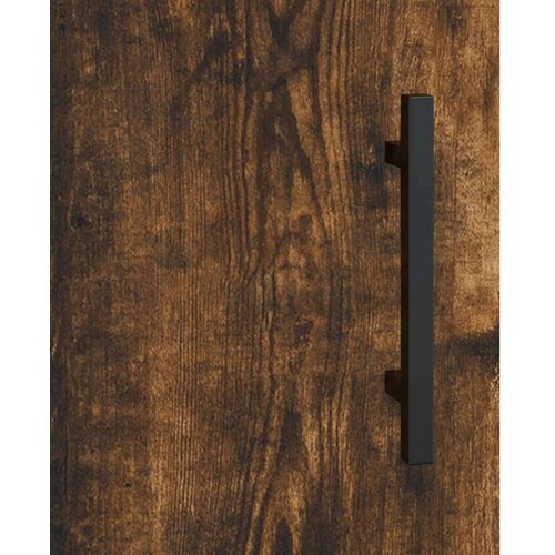 VidaXL Visoka komoda dimljeni hrast 69 5x34x180 cm konstruiranog drva Slike