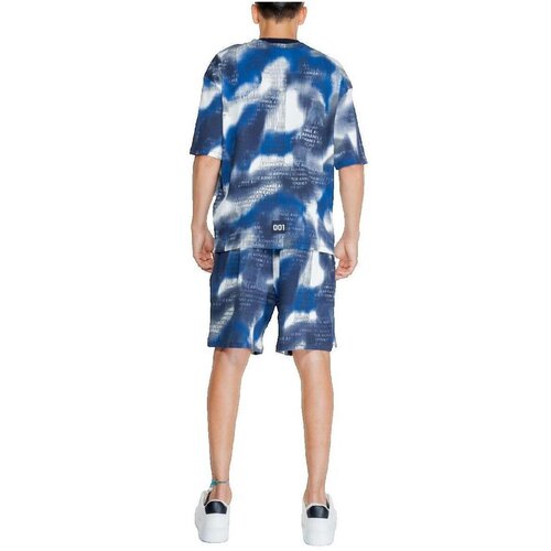 Emporio Armani Trenirka komplet T-shirt bleu &agrave; motif camouflage Modra Cene
