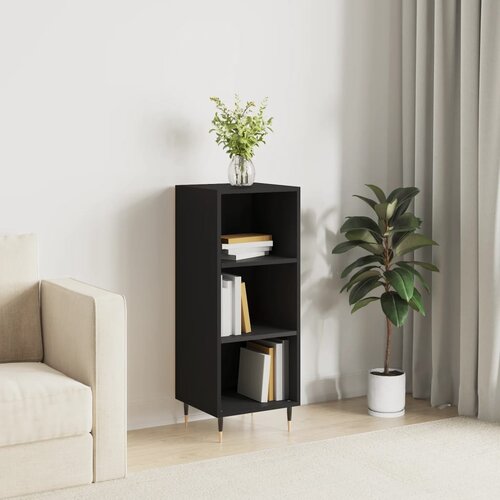 Maison Chic Komoda - Predalnik črna 34,5x32,5x90 cm inženirski les, (21716187) Slike