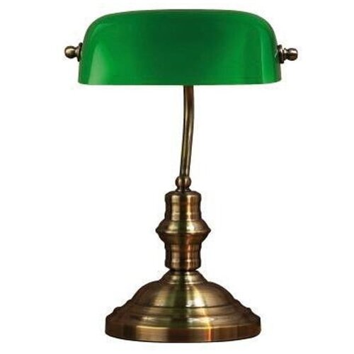 Markslöjd Stolna lampa u zelenoj boji i mesingu Bankers, visina 42 cm Cijene