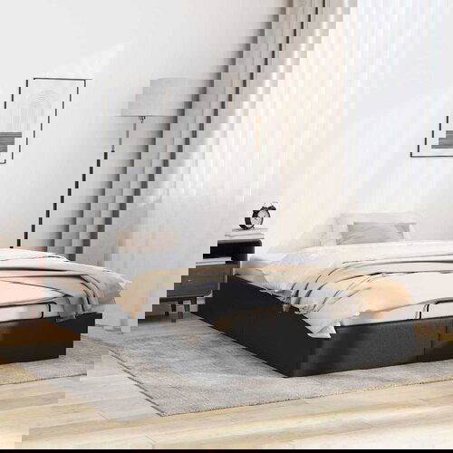 vidaXL Otomanski okvir kreveta bez madraca crni 120x190cm umjetne kože Cijene