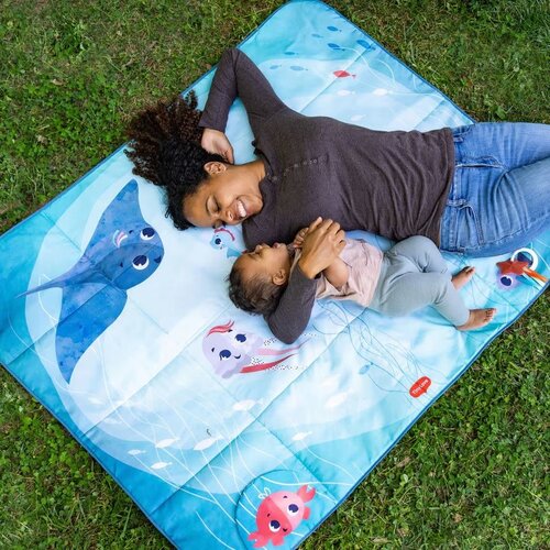 Tiny Love XL podloga za igru i piknik Outdoor Picnic Mat, Ocean Slike