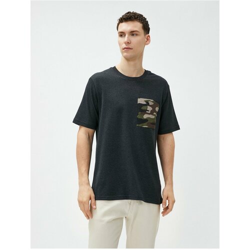 Koton T-Shirt - Gray - Oversize Slike