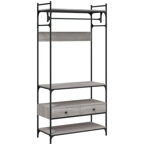  Ormar s ladicama sivi hrast 89x39x184 5 cm konstruirano drvo Slike