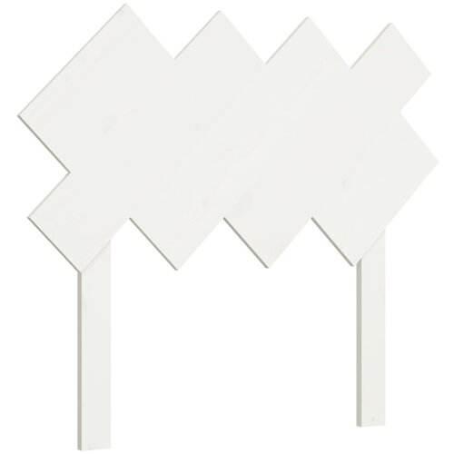 Maison Chic posteljno vzglavje - vzglavna omarica - nočna omarica belo 92x3x81 cm trdna borovina, (21706043) Slike
