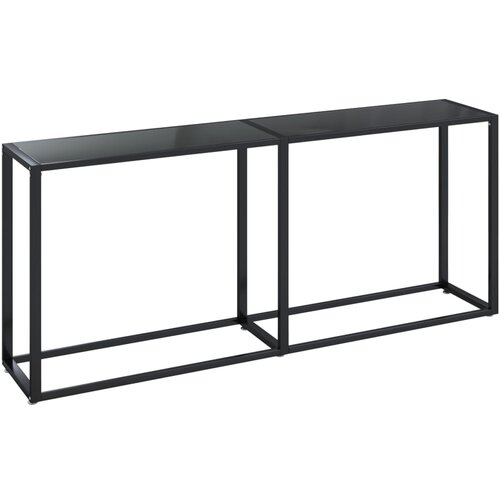 Maison Chic konzolna miza - miza ob steni črna 180x35x75,5 cm kaljeno steklo, (21786470) Cene