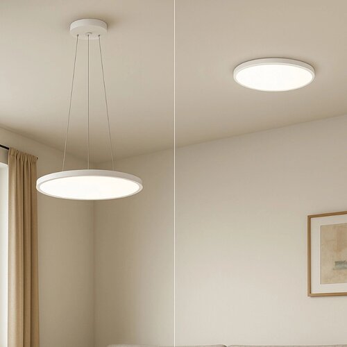  LED plafonjera Nymphea Flat DUO 48W CCT IP54 krug bela Cene