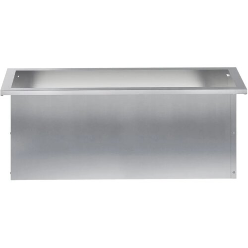  Vrtna posuda za sadnju s LED svjetlom 2 kom. Srebrna - Pocinčani čelik 30 x 80 x 30 cm 2 Slike