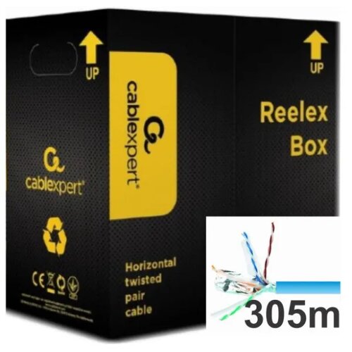 Gembird UPC-6170E-SOL BLUE UTP cat.6 Indoor solid 23AWG, 0.57mm PREMIUM CCA kotur pun presek 305m Cene