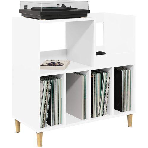  Stalak za gramofon Bijela 82 x 39,5 x 82,5 cm Konstruirano drvo Slike
