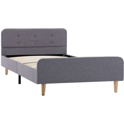 VidaXL okvir za krevet od tkanine svjetlosivi 100 x 200 cm Slike