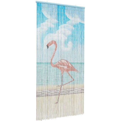  Zavjesa za vrata protiv muha vi&amp;scaron;ebojna 200 x 100 cm Bambus - 100 x 200 cm Flamingo Slike