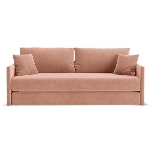 Cosmopolitan Design Rožnata žametna raztegljiva sedežna garnitura 209 cm Shannon &ndash; Cene