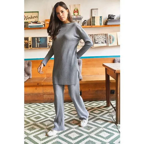 Olalook Two-Piece Set - Gray - Relaxed fit