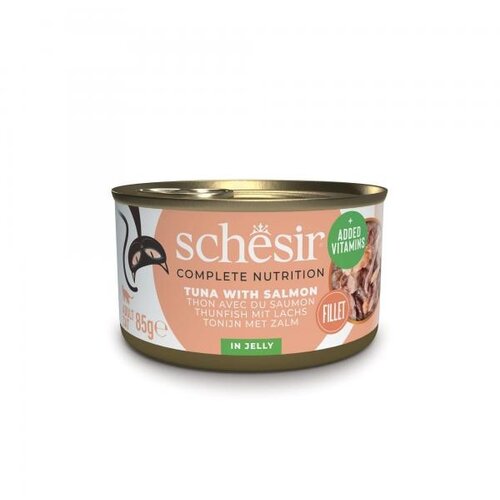 Schesir Complete&Balanced konzerva za mačke - Tuna i losos u želeu 85g Cene