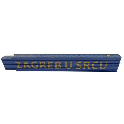  Zidarski metar (Duljina: 2 m, Natpis: Zagreb u srcu, Boja: Plave boje) Slike