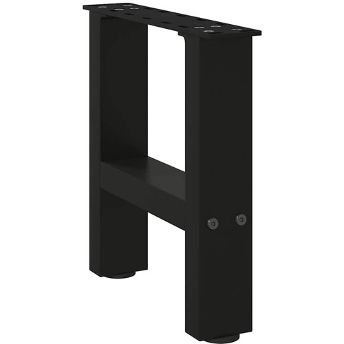 VidaXL noge kavne mizice črna 2 kosa 40x(30-31) cm jeklo Slike
