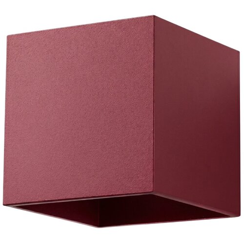 Sollux Lighting Stenska svetilka QUAD 1 burgund, (5000352018) Cene