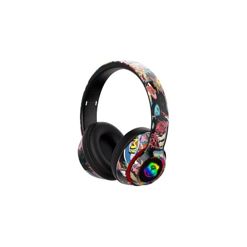  Slu&scaron;alice bluetooth L750 HiFi RGB stickerbomb design, black Cijene