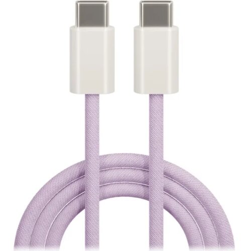 Maxlife MXUC-06 cable USB-C - USB-C 1,0 m 20W purple nylon Cijene