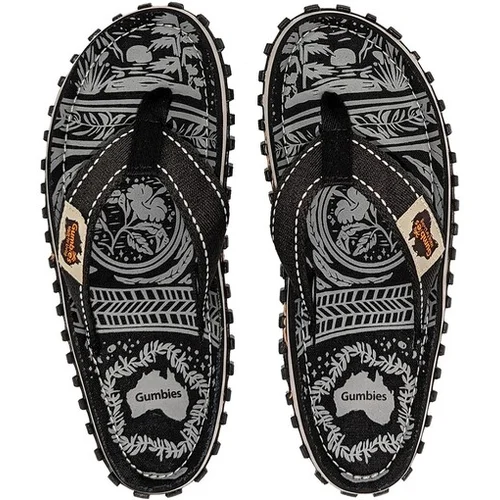 Gumbies japonke Flip-Flops Midnight Black