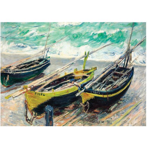  1000 KOM TUBA ART.2 CLAUDE MONET &amp;quot;THREE FISHING BOATS&amp;quot; INTERDRUK Slike