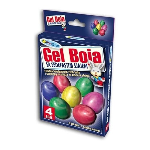 Pan Graf Gel boja za jaja sa sedefastim sjajem 4kom + rukavice Cene