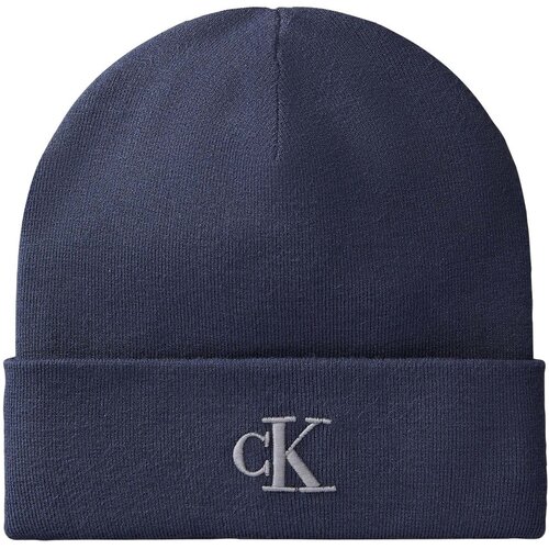 Calvin Klein Jeans Kape Ck Fine Rib Beanie pisana Slike