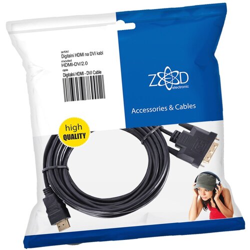 Digitalni HDMI na DVI kabl 2 metra Slike