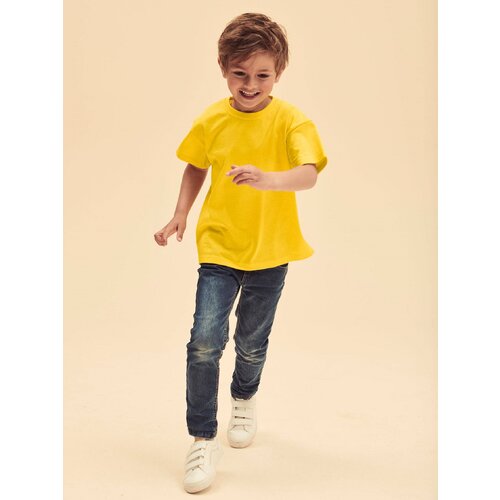 Fruit Of The Loom Yellow Cotton T-shirt Cene