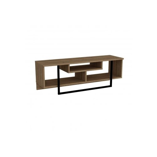 Hanah home asal (120) walnut black polica za tv Slike
