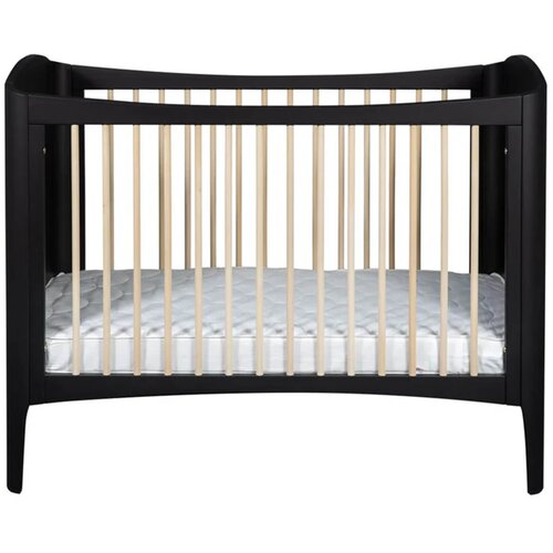 Troll nursery® otroška posteljica wave™ 60x120 black satin/wax Cene