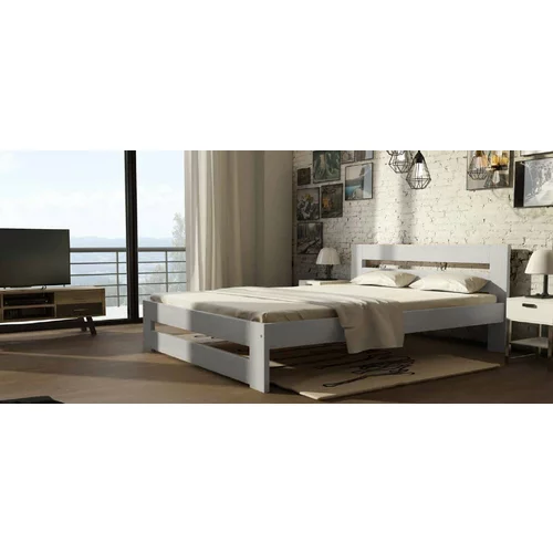 Dolmar - drvo krevet Marika - 160x200 cm - bijela