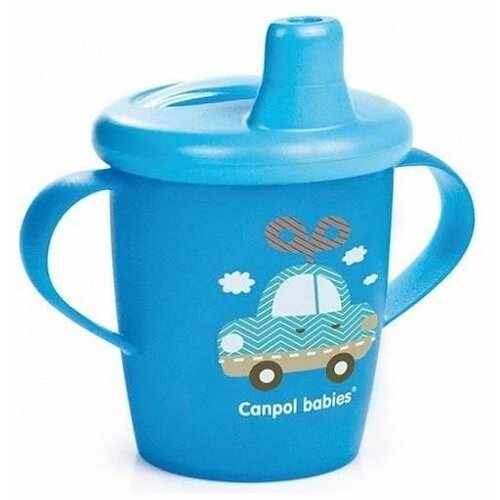 Canpol bebi šolja sa ručkama 250 ml "toys" - plava Cene