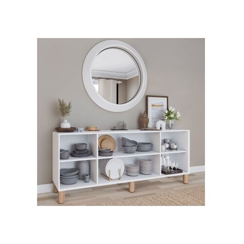 Hanah home konzolni sto Natura 1600-69, 180x75x40 cm, Beli Slike