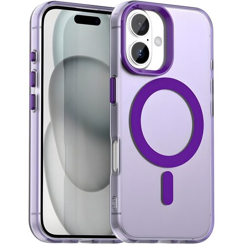 Techsuit - CandyCase MagSafe ovitek za Apple iPhone 17 - Vijolična Slike