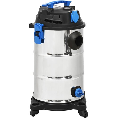 VidaXL usisivač za mokro i suho či&amp;scaron;ćenje 1200 w 30 l srebrni Slike