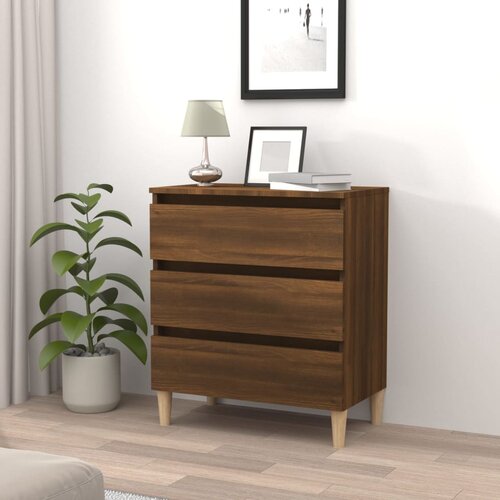 vidaXL Komoda boja smeđeg hrasta 60 x 35 x 69 cm konstruirano drvo Cijene