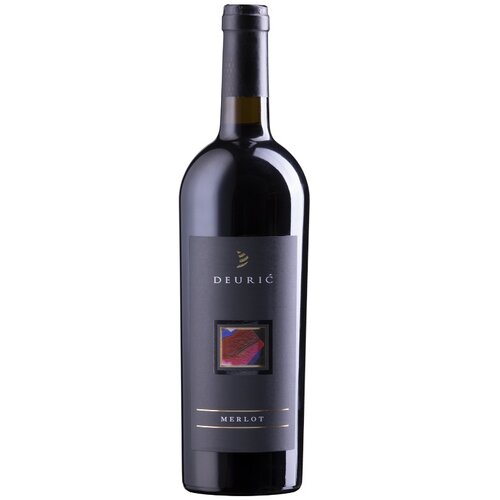 Deurić Merlot 2018 crveno vino 0.75l Slike