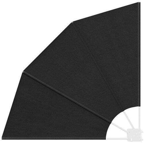  Zaslon za privatnost na balkonu 115 x 115 cm Poliester Antracit Slike