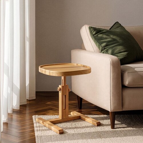 Hanah home pomoćni sto opus kare 42, 42 cm, hrast Cene