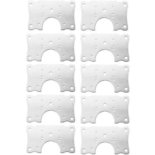 INF plo&amp;scaron;ča za popravilo pohi&amp;scaron;tvenih tečajev 9x5 cm iz nerjavečega jekla 10-Pack, (21278311) Slike