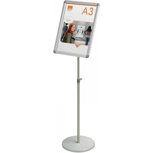  Tabla usmerjevalna aluminij nobo a3 s klip pripenjanjem na stojalu 1902384 NOBO TABLE Slike