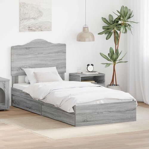  s od storage Siva Sonoma 90 x 190 cm Konstruirano drvo Cijene
