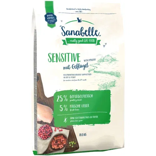 Sanabelle Ekonomično pakiranje 2 x 10 kg: 20 kg - Sensitive s peradi