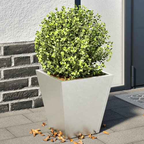 VidaXL Vrtna sadilice 2 kom antracit 30x30x30 cm od nehrđajućeg čelika Slike